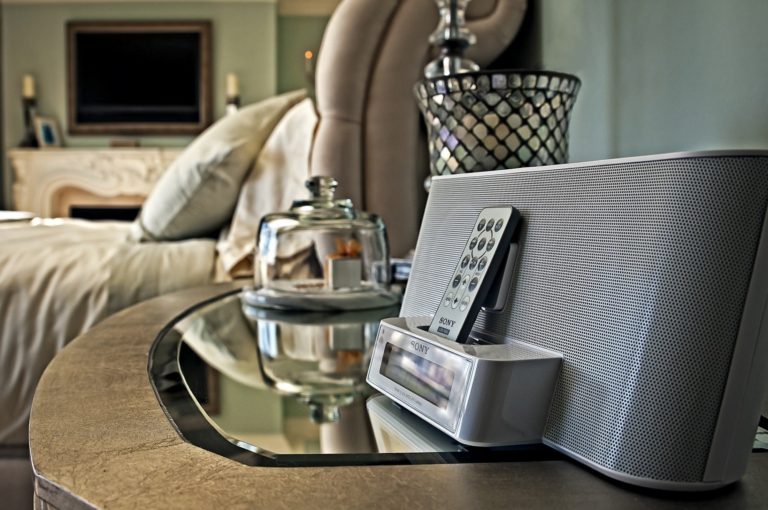 French Suite Nightstand with iPhone Docking Station